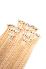 Blonde Bombshell - 22 In Luxe Synthetic 7 Pc Full Clip-In Extension Set with Tinsel from Lunautics