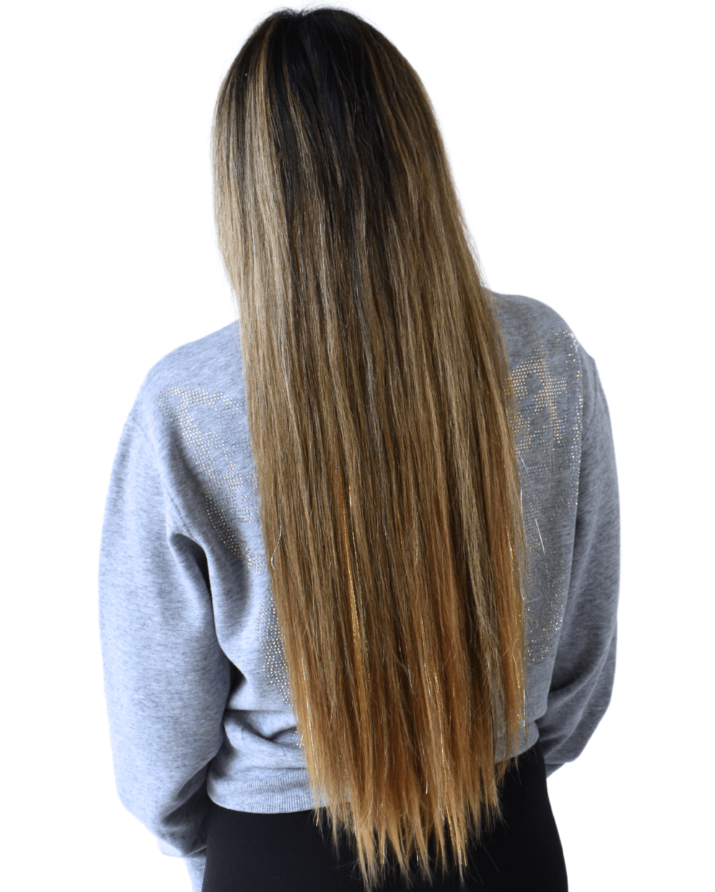 Blonde Bombshell - 22 In Luxe Synthetic 7 Pc Full Clip-In Extension Set with Tinsel from Lunautics