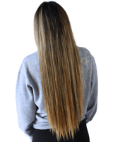 Blonde Bombshell - 22 In Luxe Synthetic 7 Pc Full Clip-In Extension Set with Tinsel from Lunautics