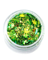 Mary Jane - Chunky Green Leaf Glitter from Lunautics