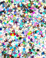 Rave Day Rainbow - Metallic Rainbow Chunky Glitter with Flowers Butterflies and Hearts from Lunautics