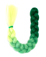 Top Shelf - Ombre Green Braid Hair from Lunautics