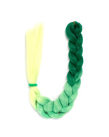 Top Shelf - Ombre Green Braid Hair from Lunautics