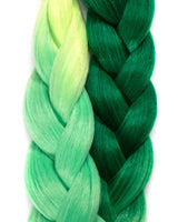 Top Shelf - Ombre Green Braid Hair from Lunautics