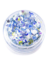 Zenon - Chunky Purple Glitter with Glow-in-Dark Stars and Silver Moons from Lunautics