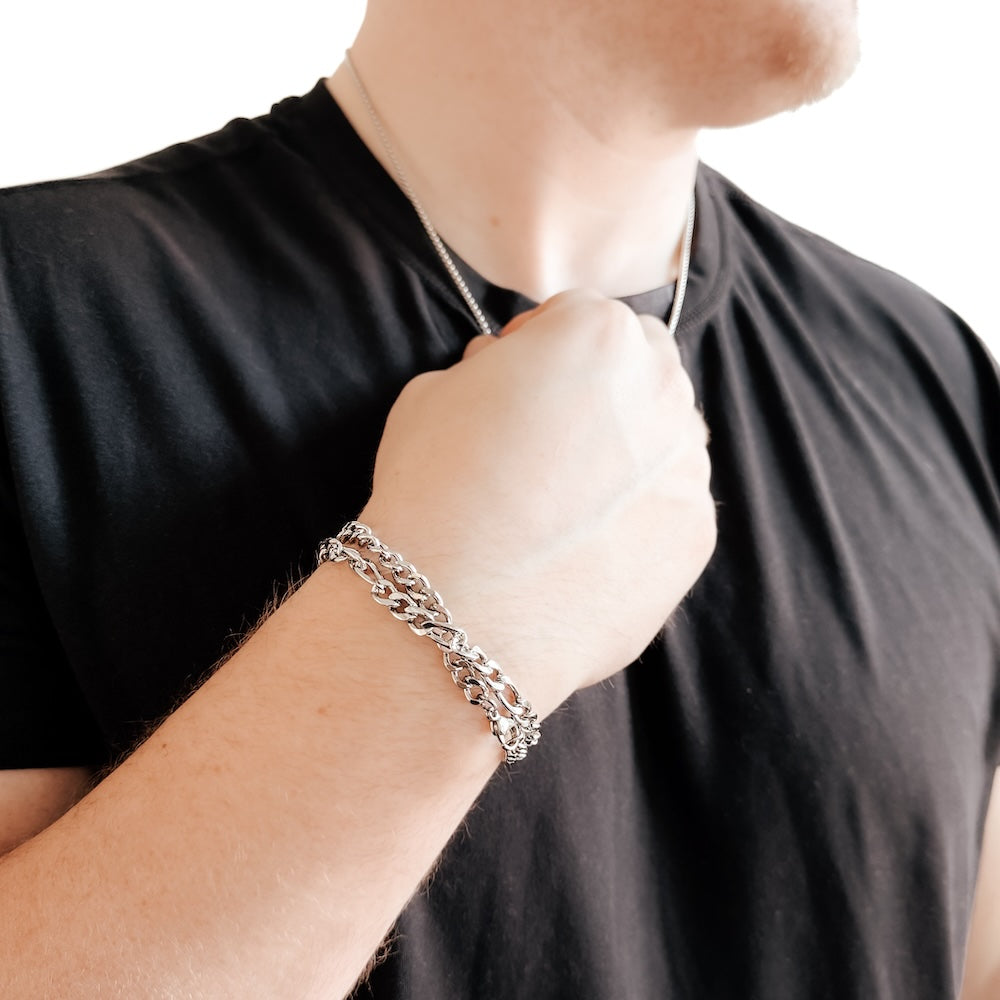 Lorenzo L'uomo Mens Collection Double Bracelet Wholesale from Pretty Simple