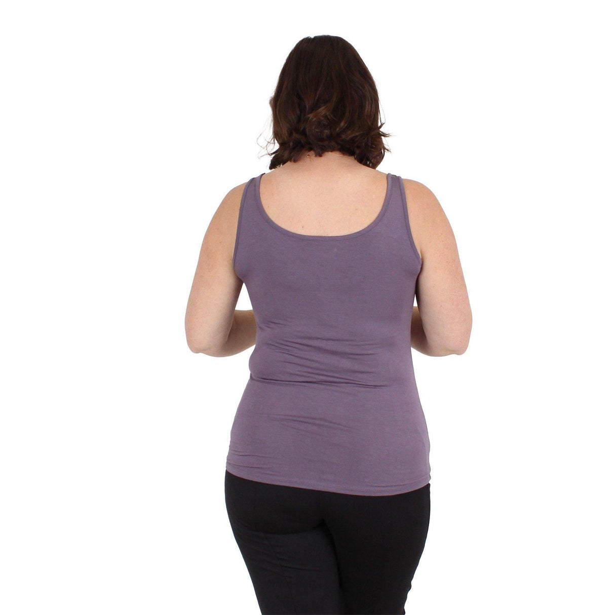Lux Cotton Modal Tank Top | Dark Purple From Undersummers
