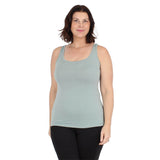 Lux Cotton Modal Tank Top | Green Dusty From Undersummers