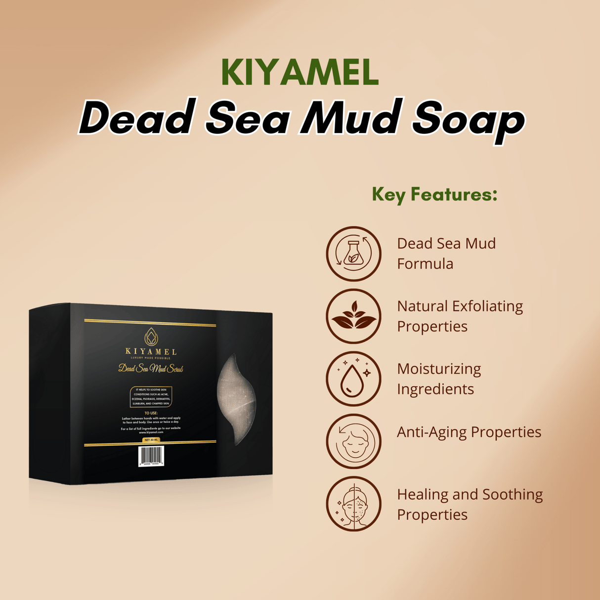 Lux Dead Sea Mud Scrub Soap From Kiyamel