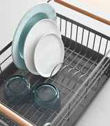 Dish Rack - Steel + Wood from Yamazaki Home
