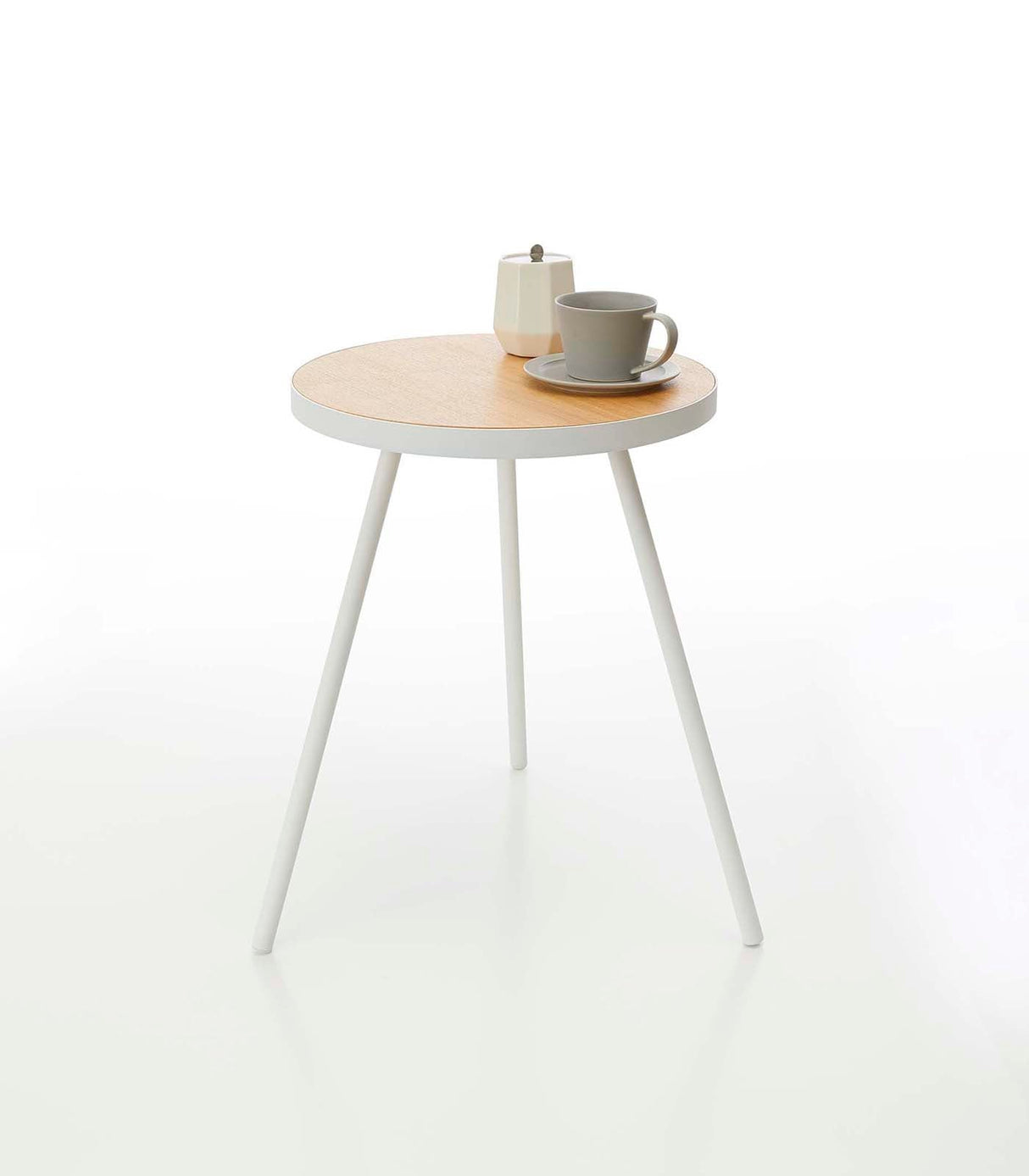 Side Table (20" H)  - Steel + Wood from Yamazaki Home