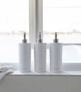 Round Dispenser Bundle - Shampoo, Conditioner, and Body Soap from Yamazaki Home