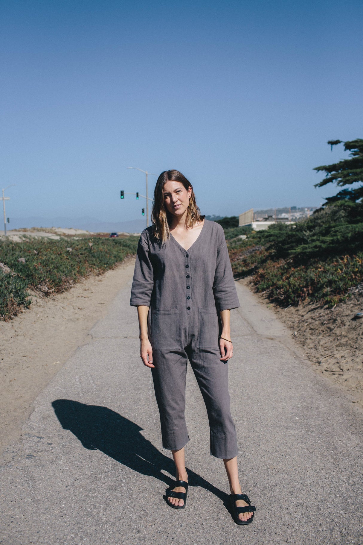 Liberté Grey Jumpsuit from Manymoons