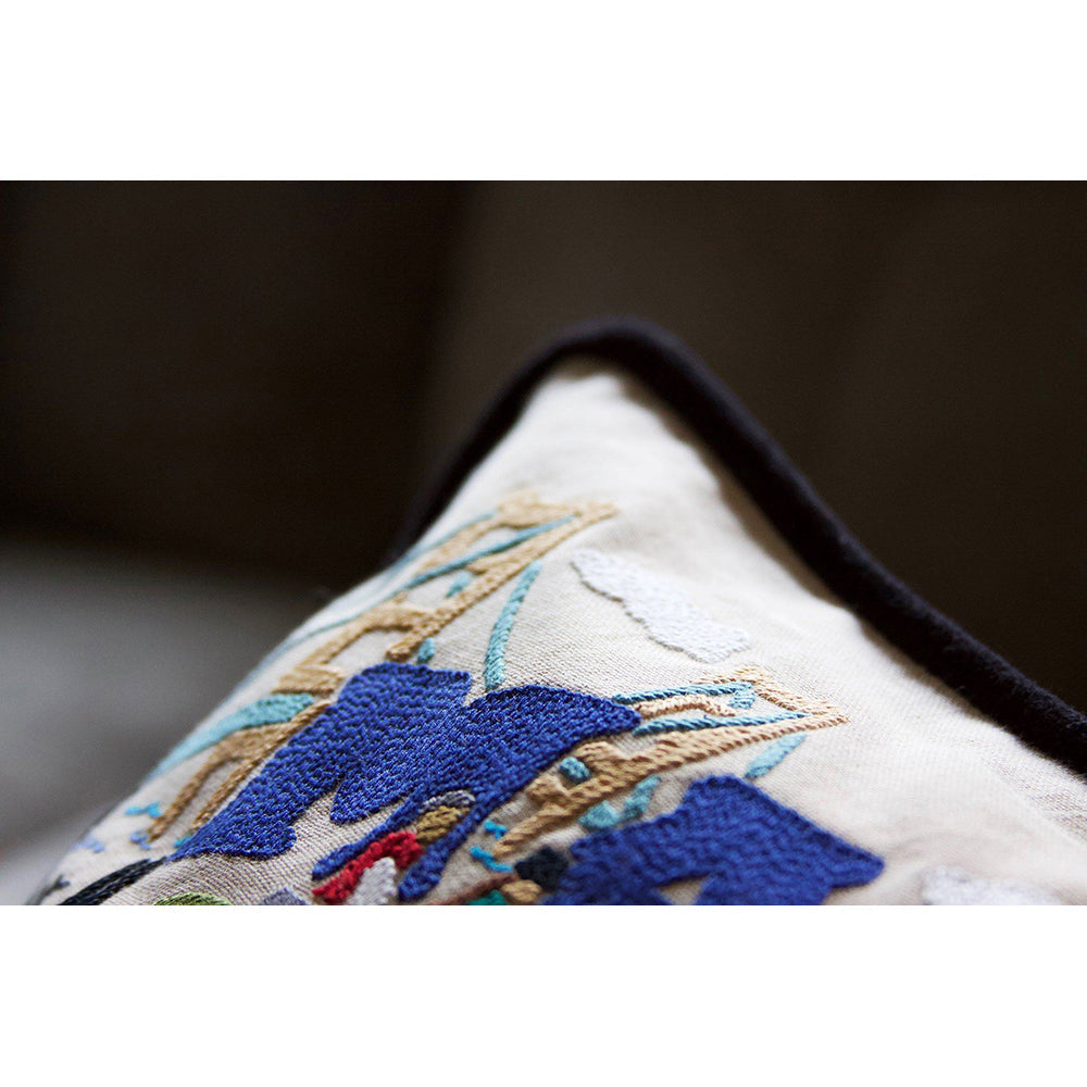 Mackinac Island Hand-Embroidered Pillow by Cat Studio from Quirks!