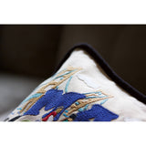 Mackinac Island Hand-Embroidered Pillow by Cat Studio from Quirks!