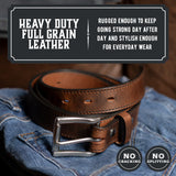 The Icon Leather Belt from Main Street Forge