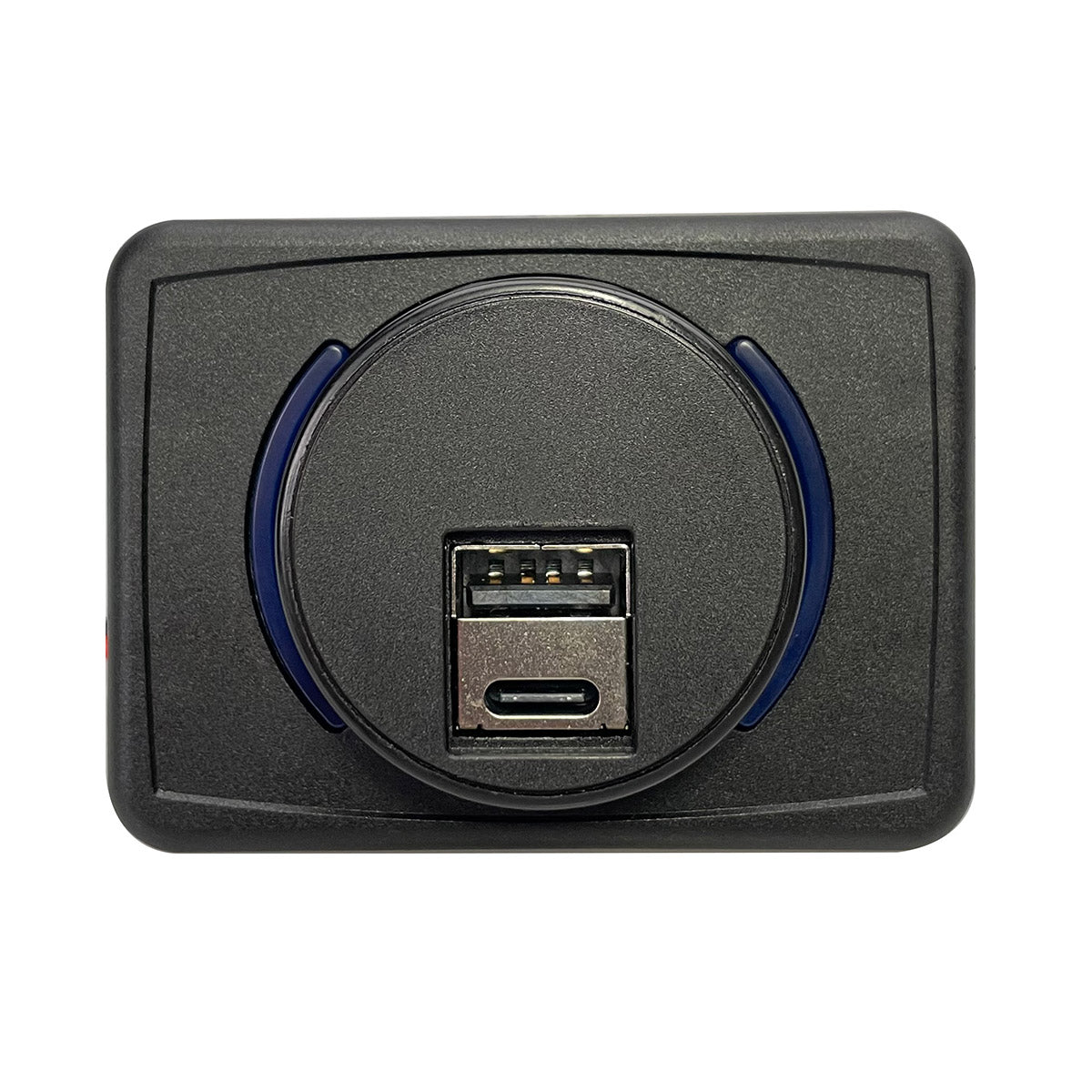 Magnadyne AUX-USB-SMACRC | Slim Profile 12V Surface Mount USB Type A & C Charger | 2 Ports | Blue LED from Magnadyne
