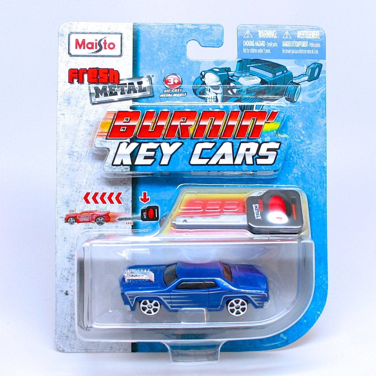 1:64 3" Fresh Metal Burnin Key Cars Assorted Styles from Legacy Toys