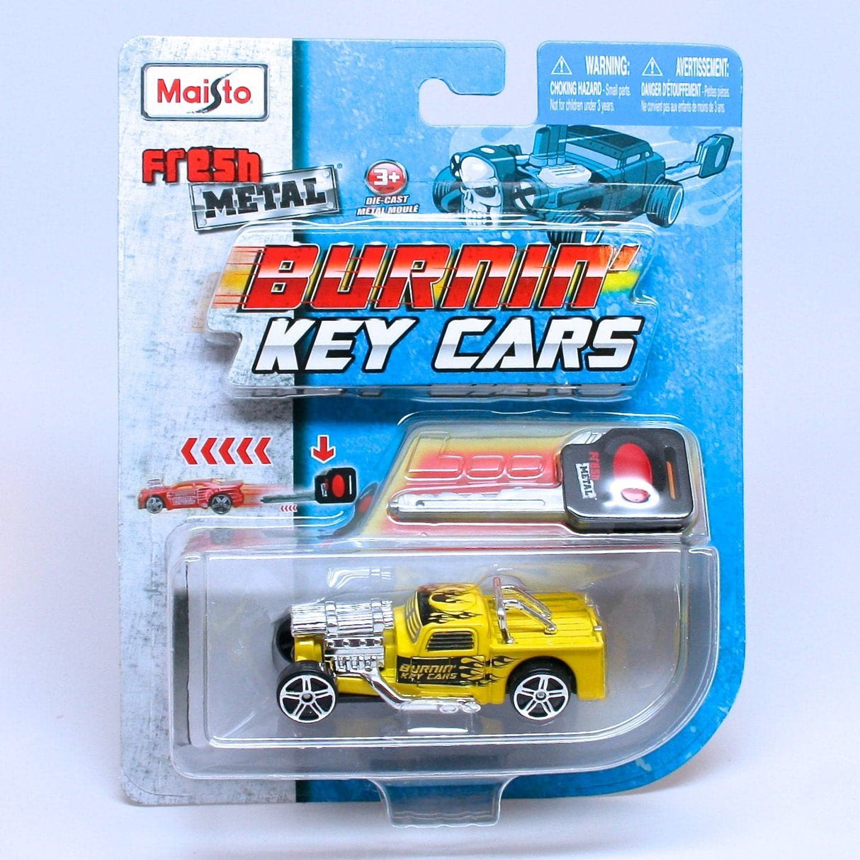 1:64 3" Fresh Metal Burnin Key Cars Assorted Styles from Legacy Toys