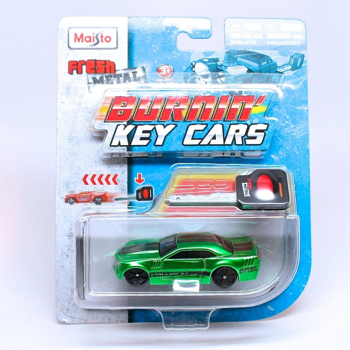 1:64 3" Fresh Metal Burnin Key Cars Assorted Styles from Legacy Toys