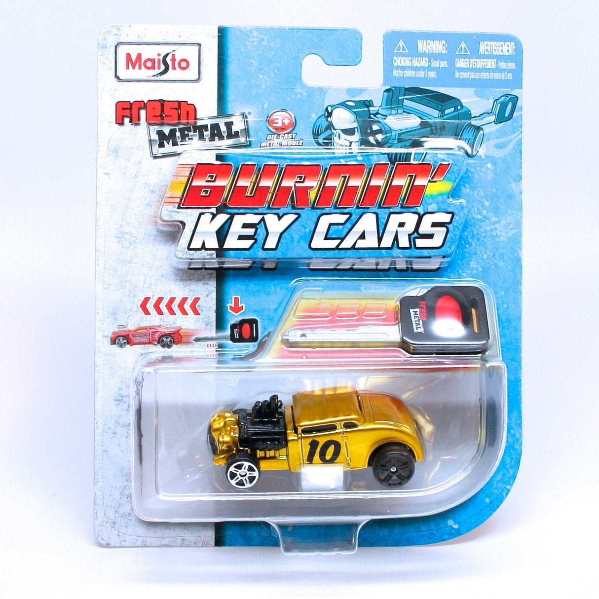 1:64 3" Fresh Metal Burnin Key Cars Assorted Styles from Legacy Toys