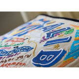 Malibu Hand-Embroidered Pillow from Quirks!