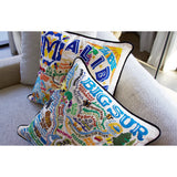 Malibu Hand-Embroidered Pillow from Quirks!
