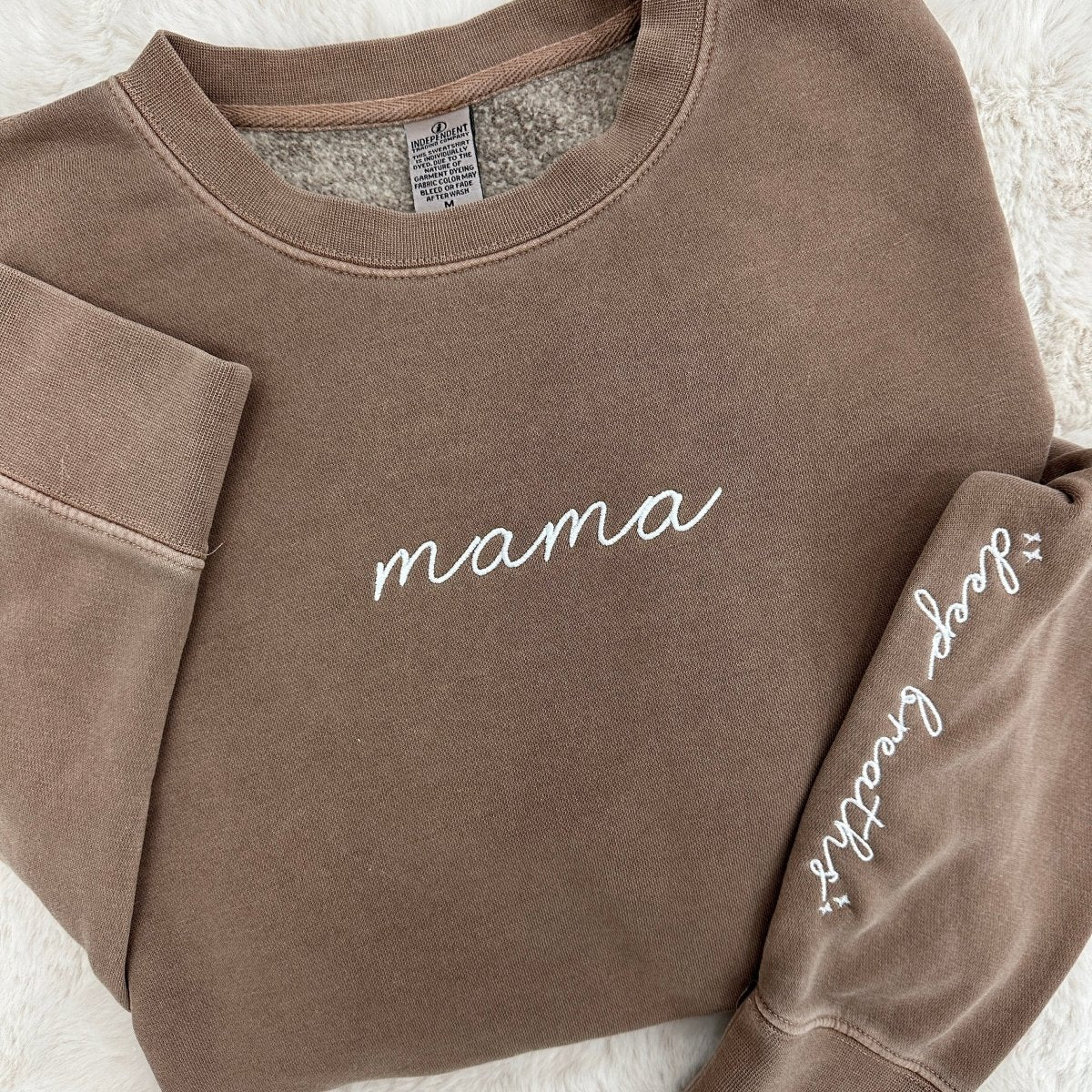 Mama 'Deep Breaths Reminder' Cozy Crew from United Monograms
