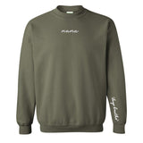 Mama 'Deep Breaths Reminder' Crewneck Sweatshirt from United Monograms
