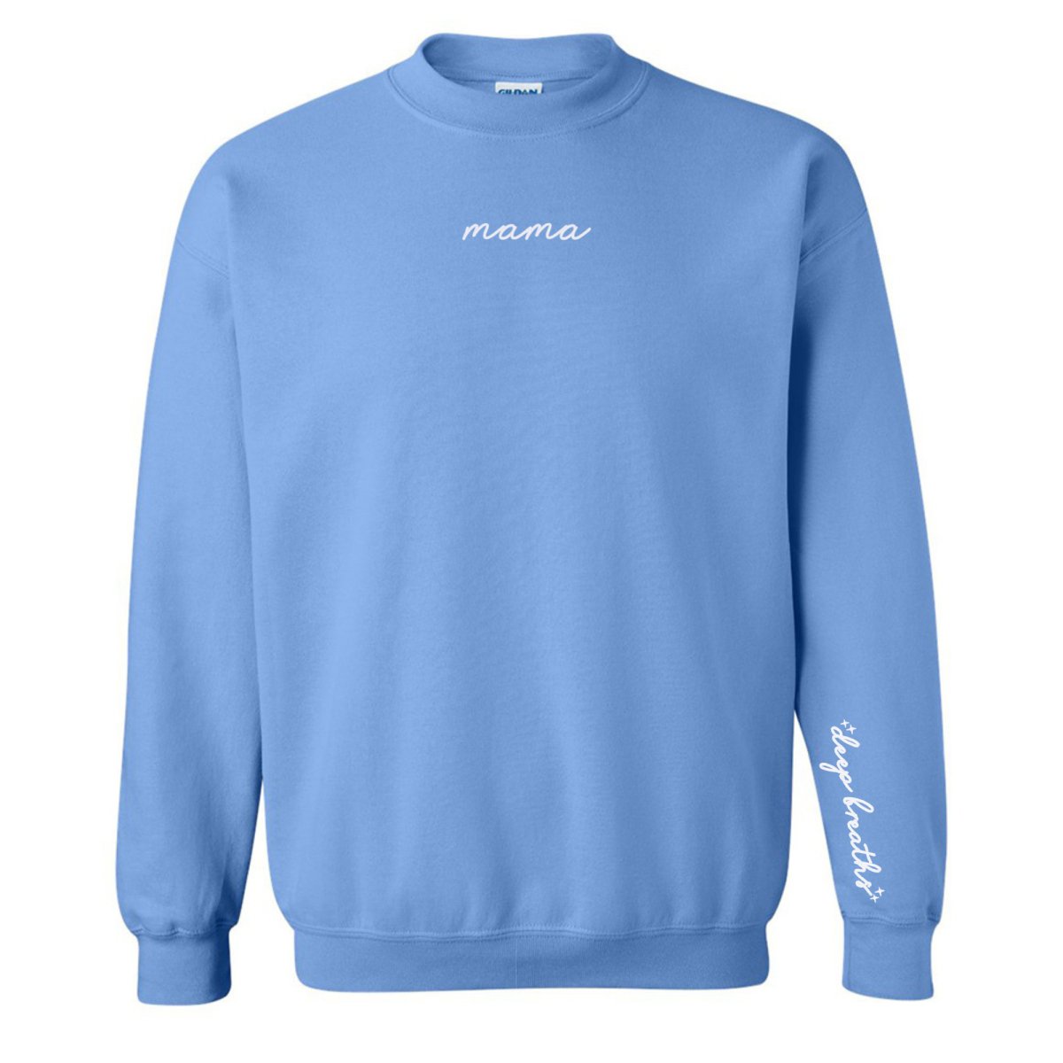 Mama 'Deep Breaths Reminder' Crewneck Sweatshirt from United Monograms
