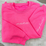 Mama 'Deep Breaths Reminder' Crewneck Sweatshirt from United Monograms
