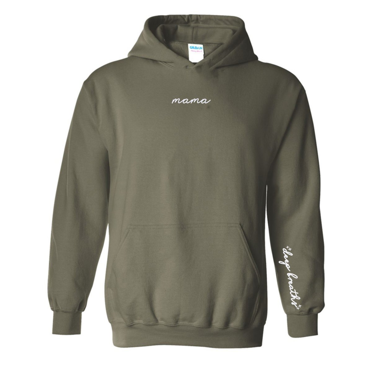 Mama 'Deep Breaths Reminder' Hoodie from United Monograms