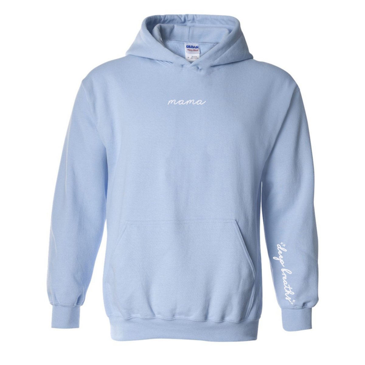 Mama 'Deep Breaths Reminder' Hoodie from United Monograms