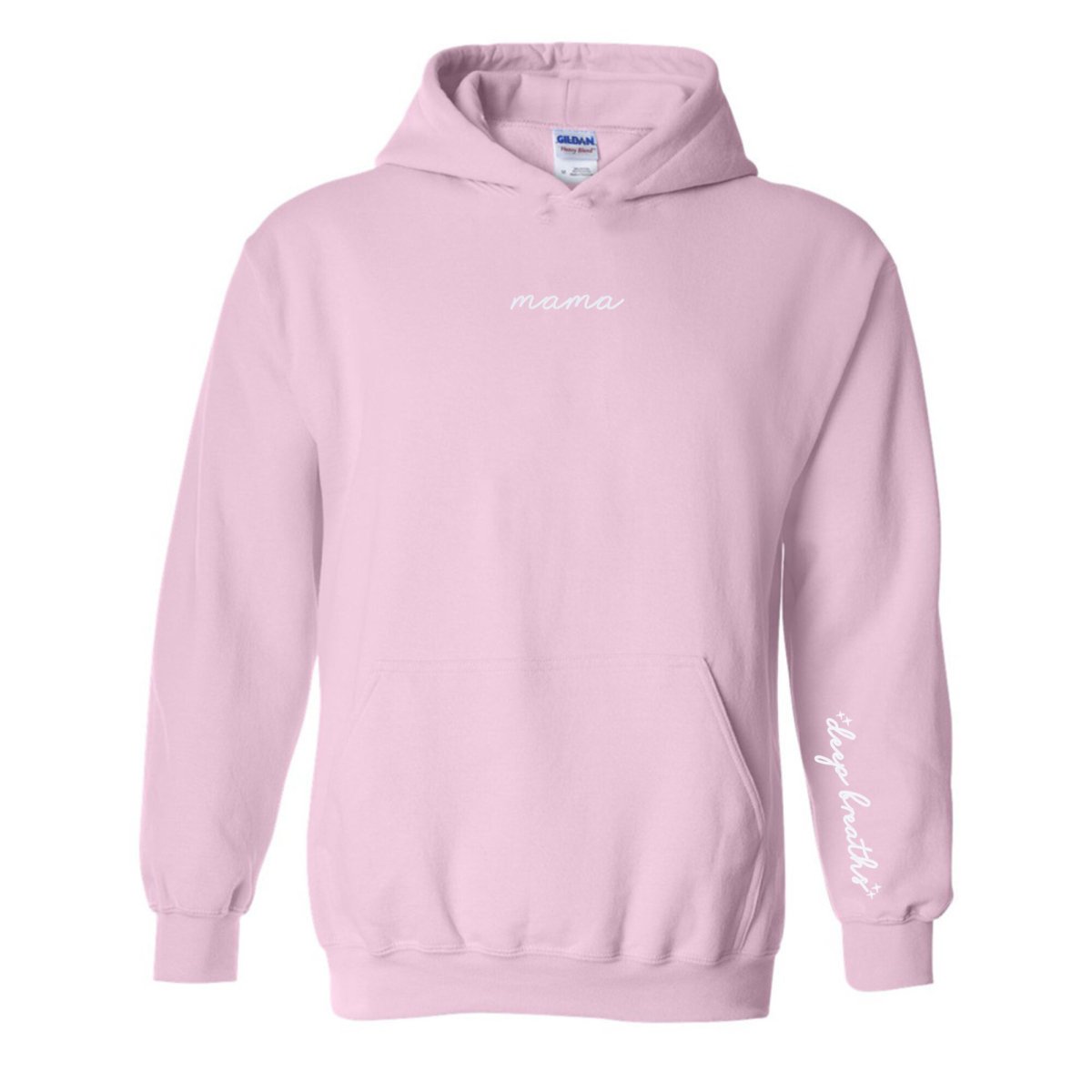 Mama 'Deep Breaths Reminder' Hoodie from United Monograms