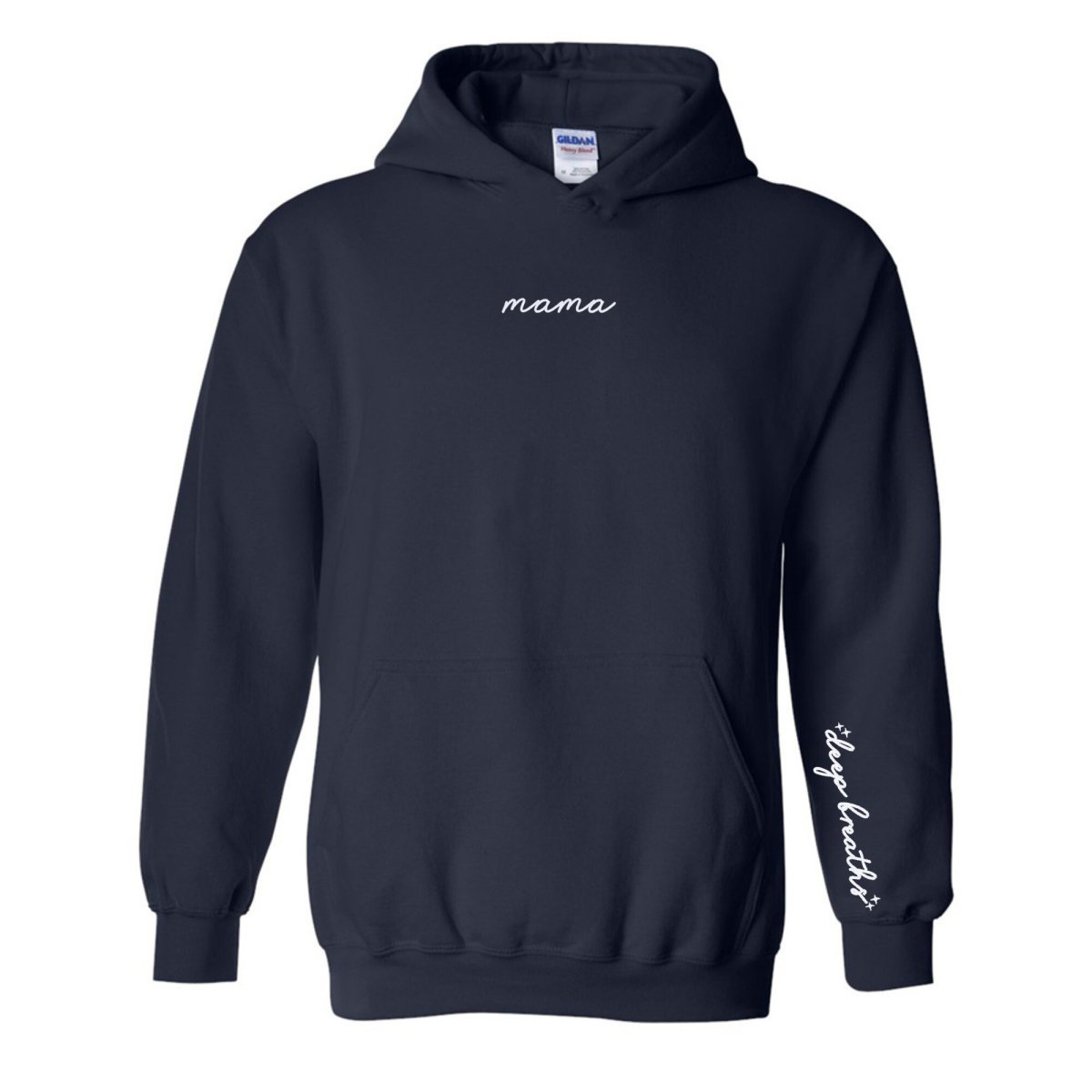 Mama 'Deep Breaths Reminder' Hoodie from United Monograms