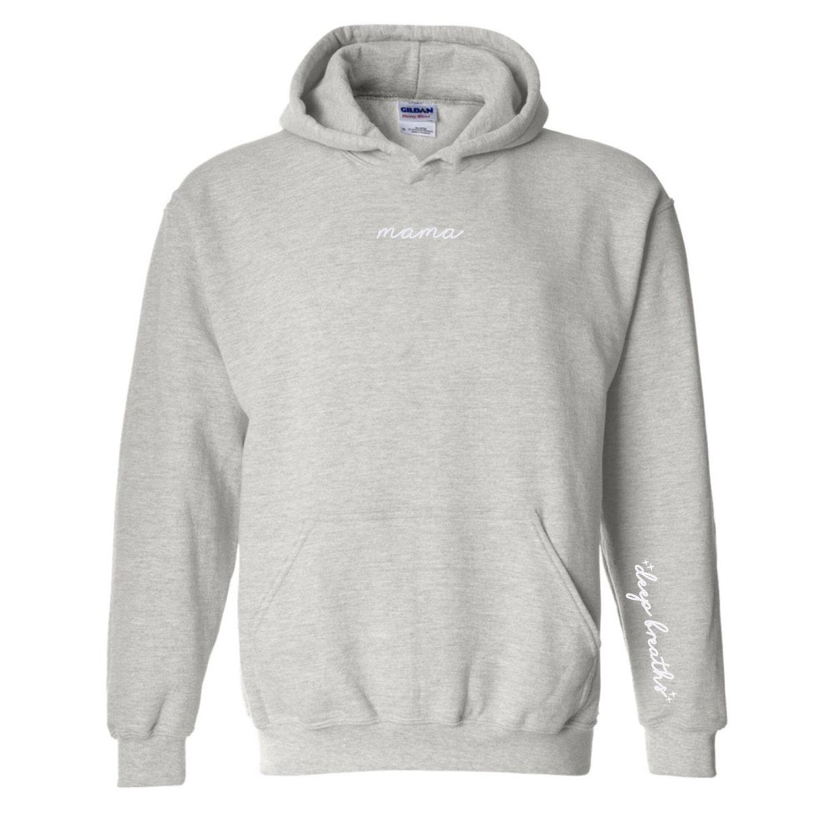 Mama 'Deep Breaths Reminder' Hoodie from United Monograms
