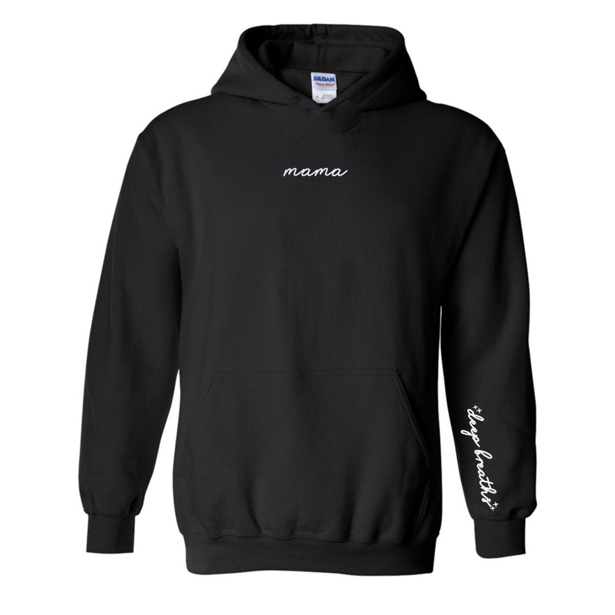 Mama 'Deep Breaths Reminder' Hoodie from United Monograms
