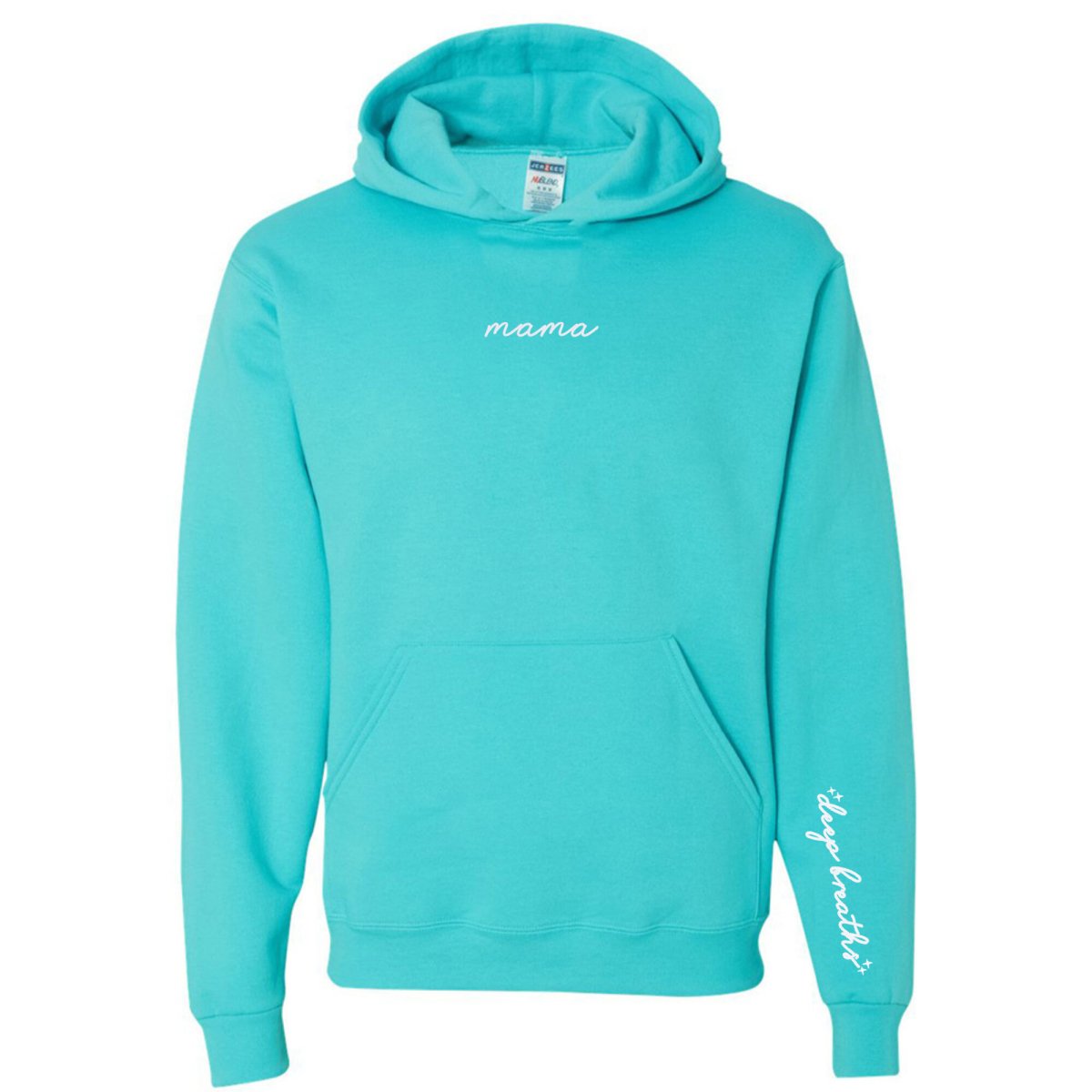 Mama 'Deep Breaths Reminder' Hoodie from United Monograms