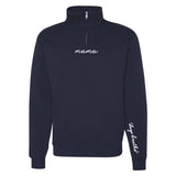 Mama 'Deep Breaths Reminder' Quarter Zip Sweatshirt from United Monograms