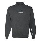 Mama 'Deep Breaths Reminder' Quarter Zip Sweatshirt from United Monograms