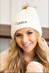 Knitted Mama Beanie Hat From The Spoiled Mama