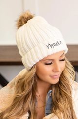 Knitted Mama Beanie Hat From The Spoiled Mama