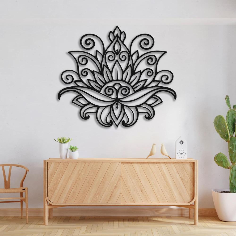Mandala Lotus Metal Wall Art from VITAHOME DESIGN LLC