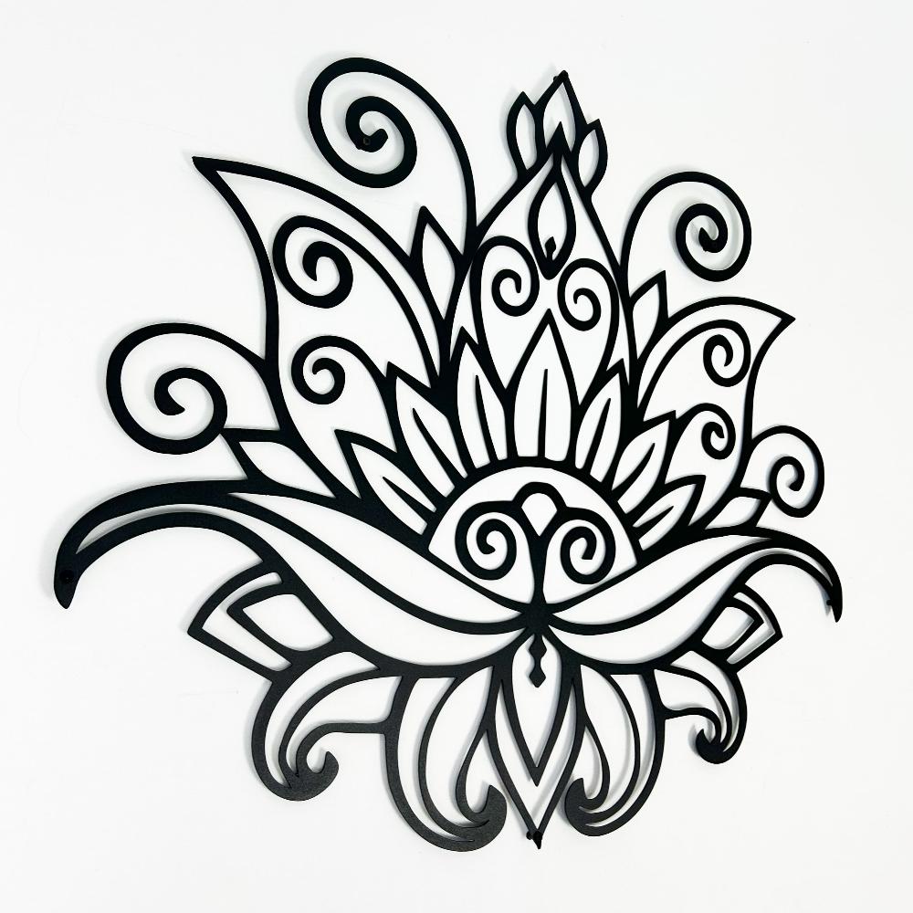 Mandala Lotus Metal Wall Art from VITAHOME DESIGN LLC