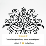 Mandala Lotus Metal Wall Art from VITAHOME DESIGN LLC