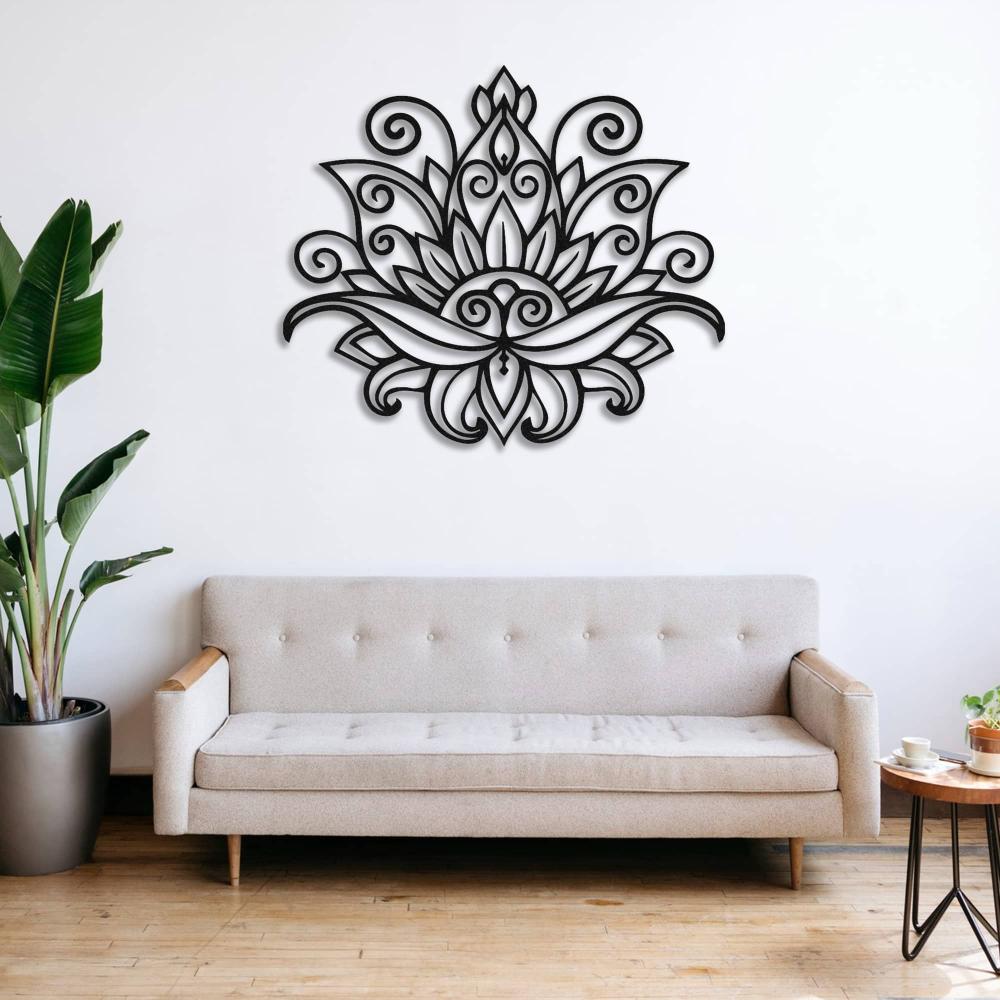 Mandala Lotus Metal Wall Art from VITAHOME DESIGN LLC