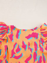 Abstract Print Double Layer Top from MsDressly