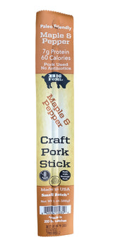 Craft Pork Snack Sticks - One Case (20 sticks) from Big Fork Brands