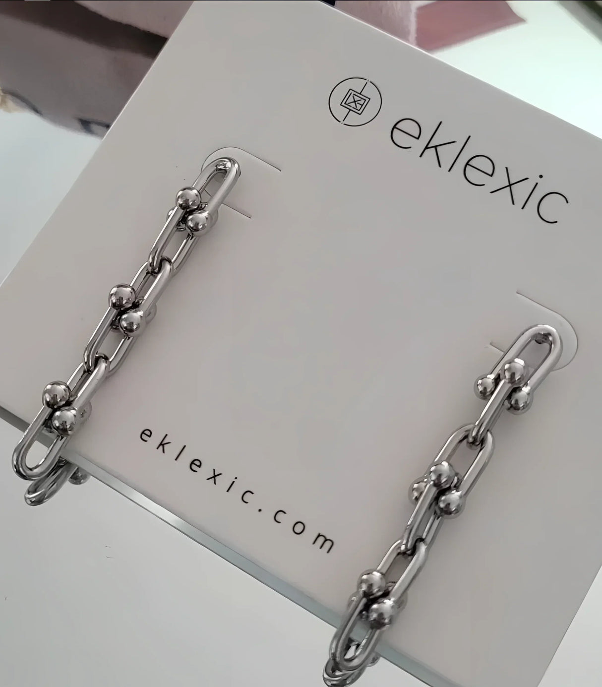 Margaux 4 Link Drop Earrings from eklexic