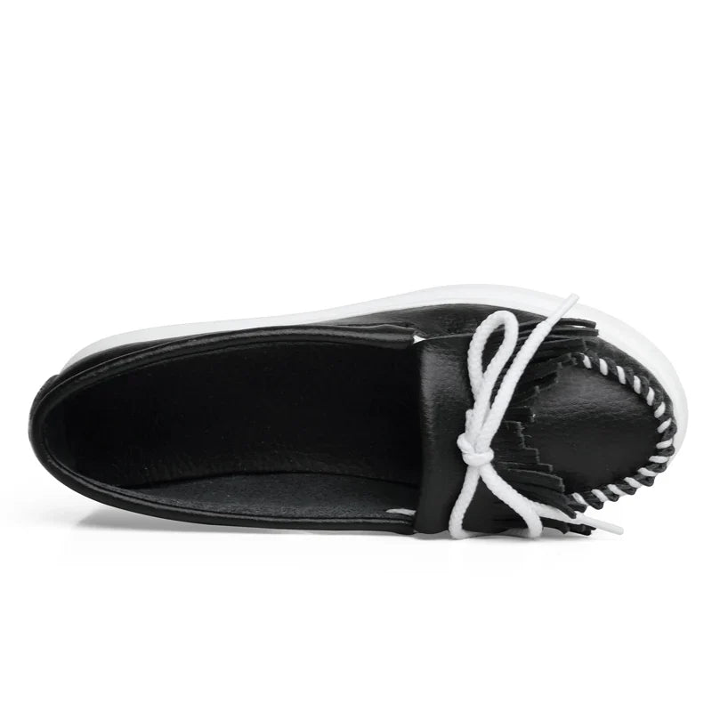 Moeerue Platform Mocassins - Black from Marigold Shadows